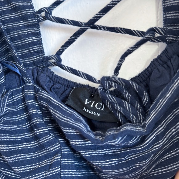 Julia Striped Tiered Mini Dress - Picture 4 of 5